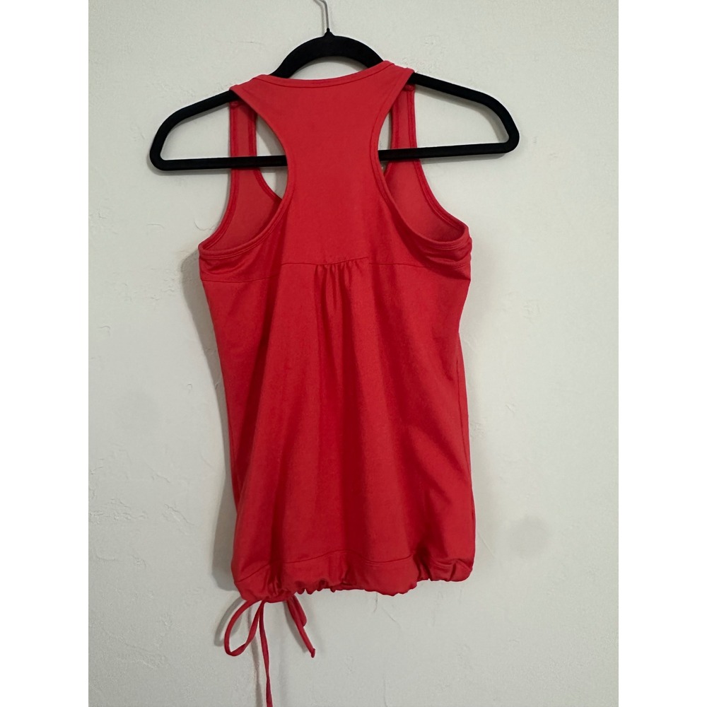 Athleta Red Drawstring Racerback Tank Top - Picture 3 of 6